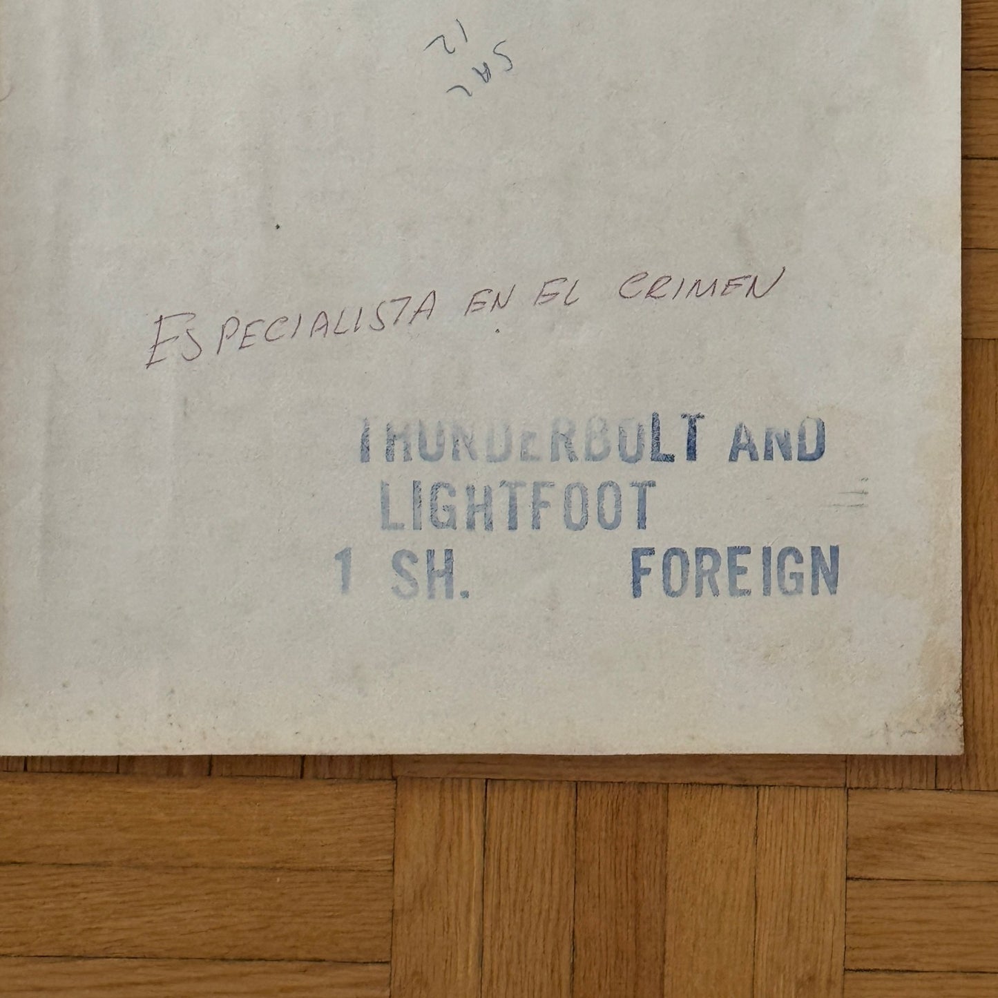 Vintage Movie Poster Clint Eastwood 1974 Thunderbolt and Lightfoot