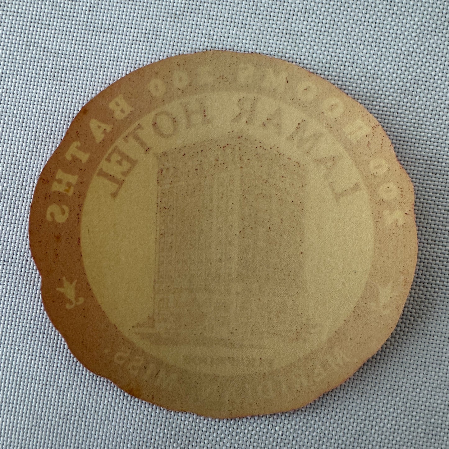 Vintage Hotel Travel Luggage Label Lamar Hotel Meridian Mississippi