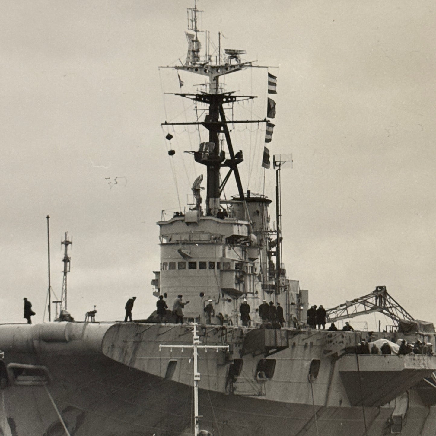 Royal Canadian Navy Military Ship Photo Photograph Vintage