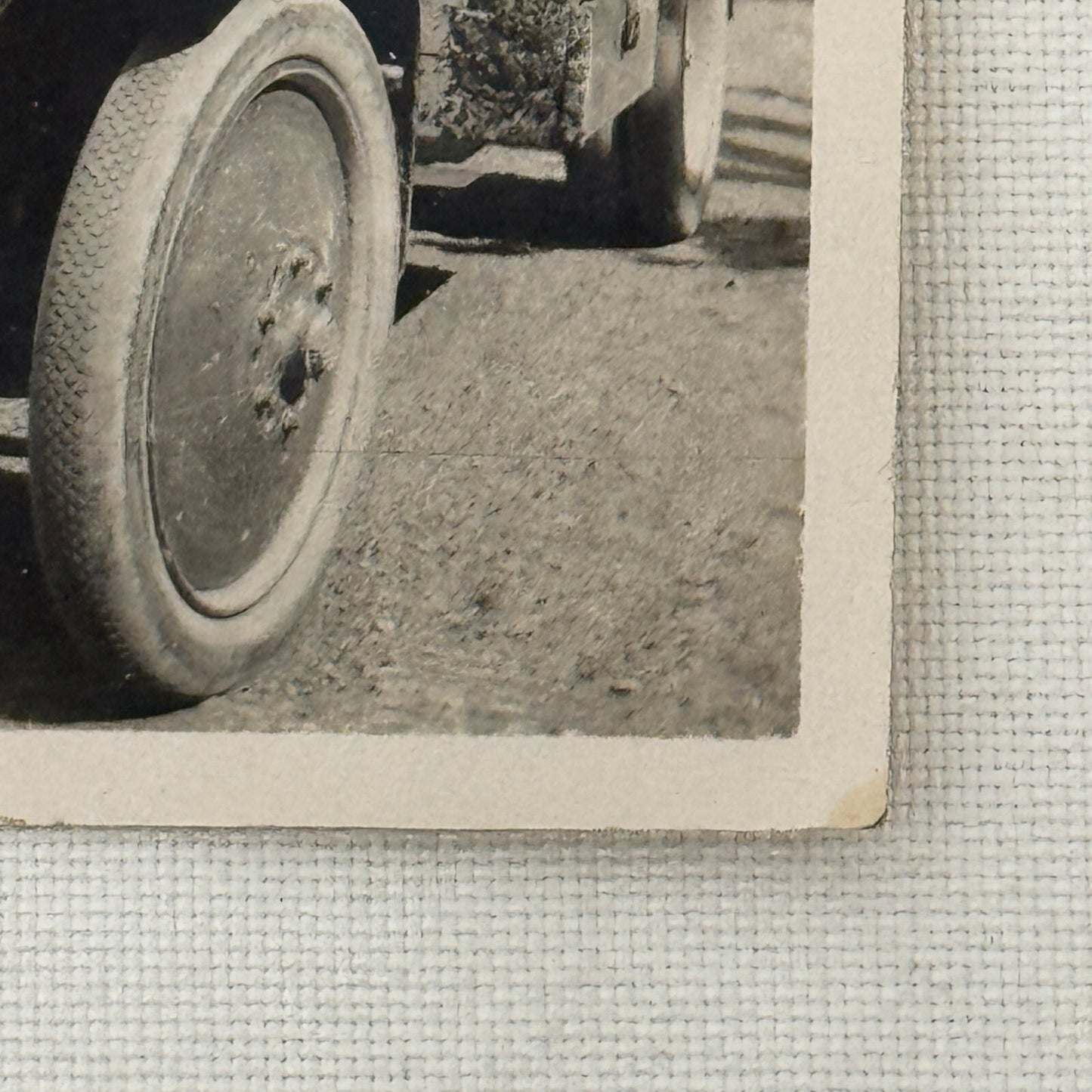 Vintage Photograph Photo Antique Man in Early Truck Automobile Vehicle