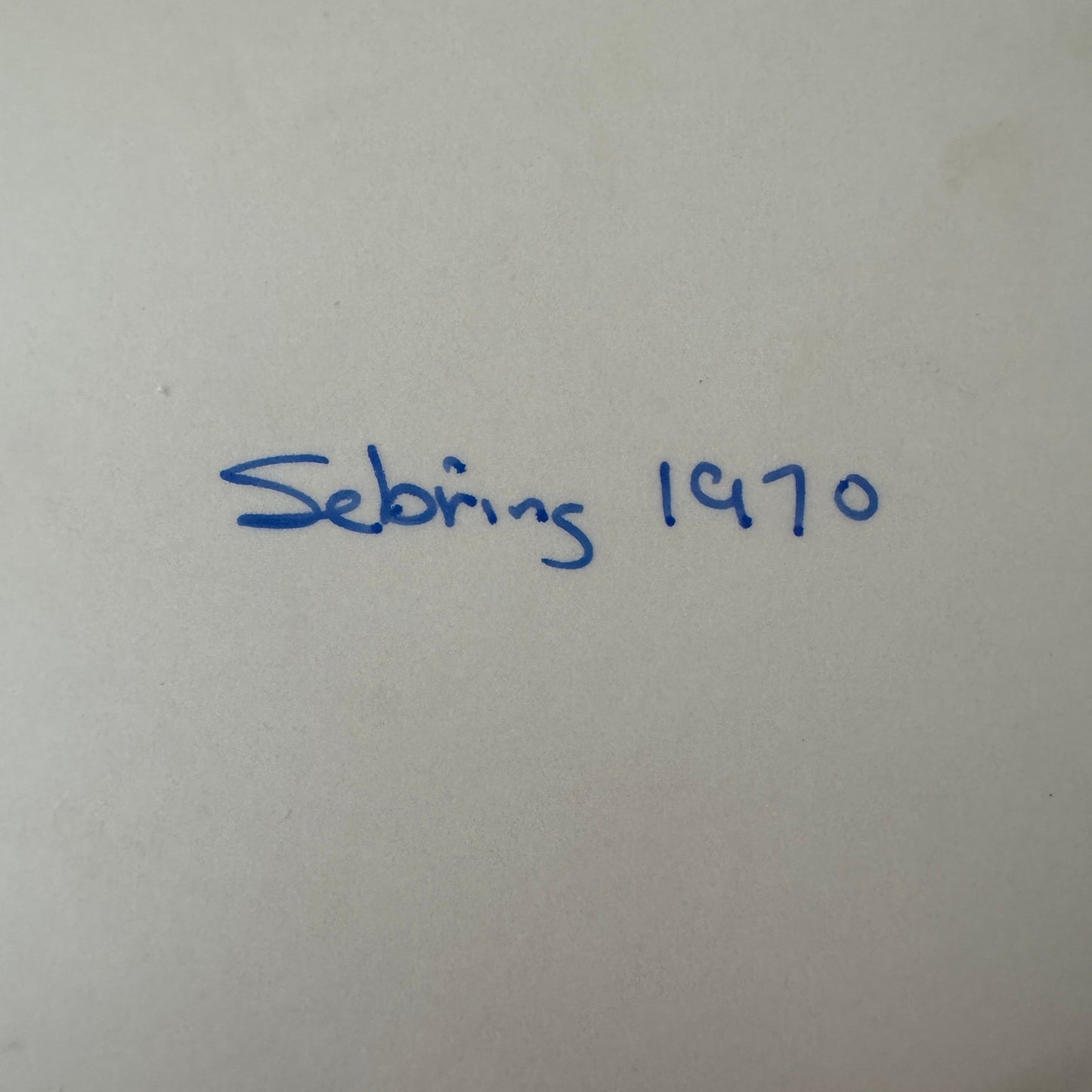 Vintage Racing Photo Photograph 1970 Sebring