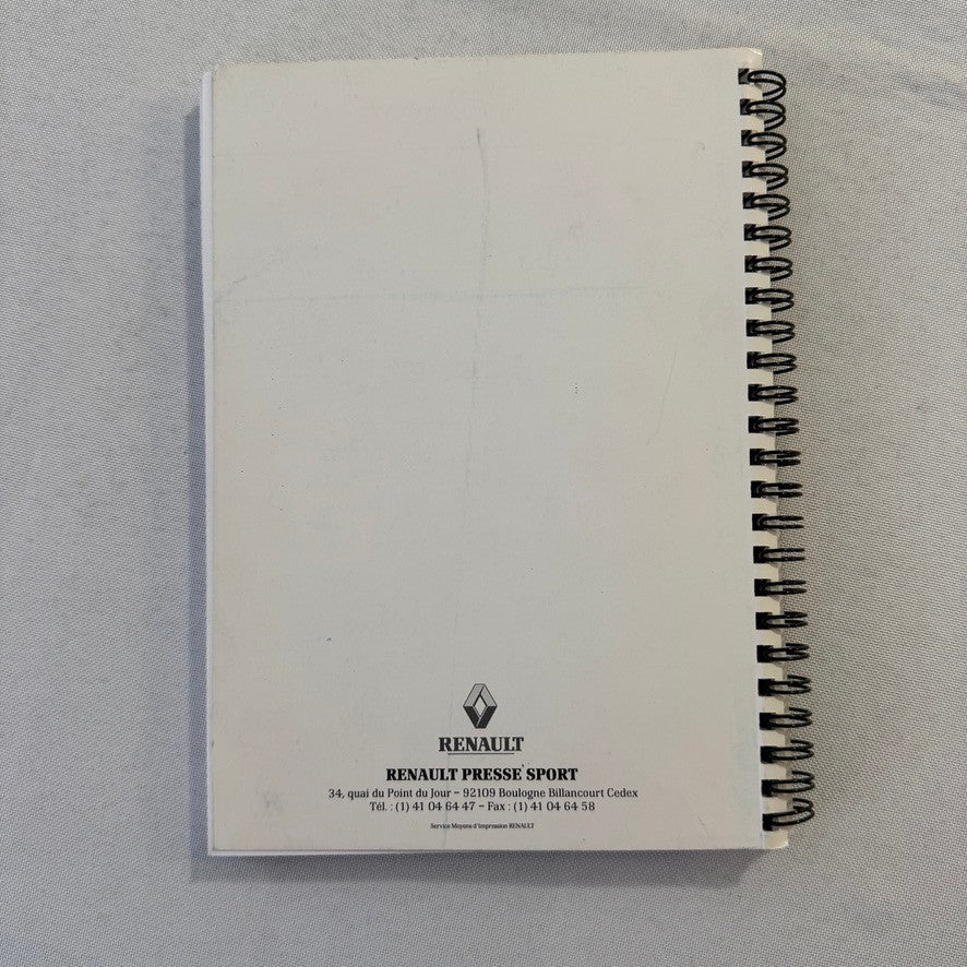 Renault Formula One F1 Racing Championship Press Brochure FRENCH 1992 - 1995
