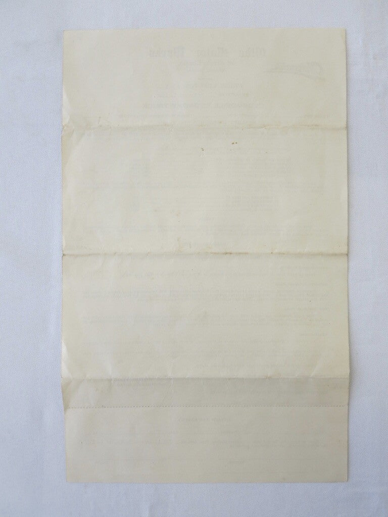 1920 Oldsmobile Economy Truck Factory Pricing Document Letterhead