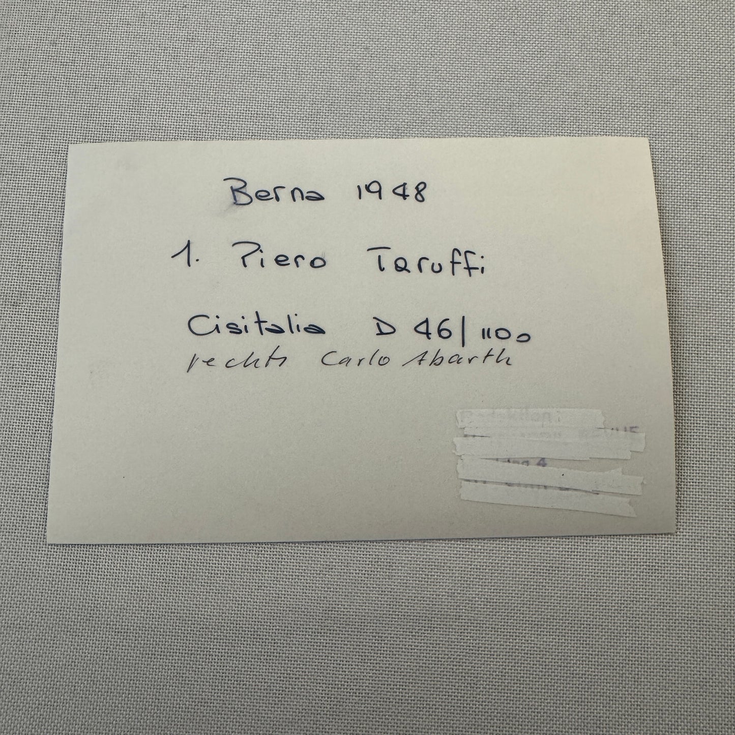 Piero Taruffi Cisitalia D46 1100 Racing Photo Photograph Modern Print