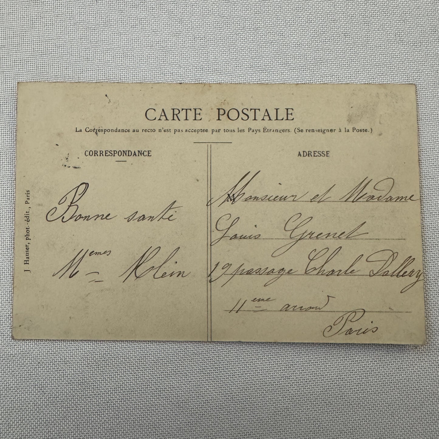 Vintage Military Airship Dirigible Zeppelin Patrie Postcard Post Card French