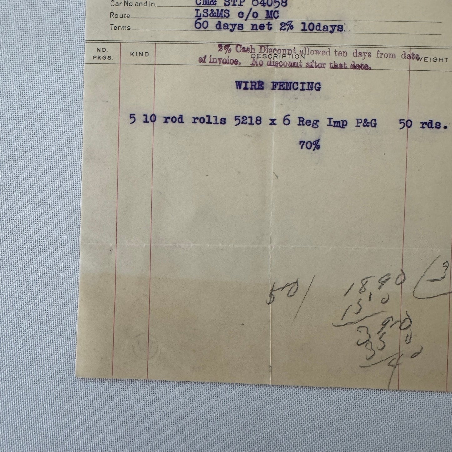 Pittsburgh Steel Company Receipt Invoice Document Letterhead 1908 Vintage