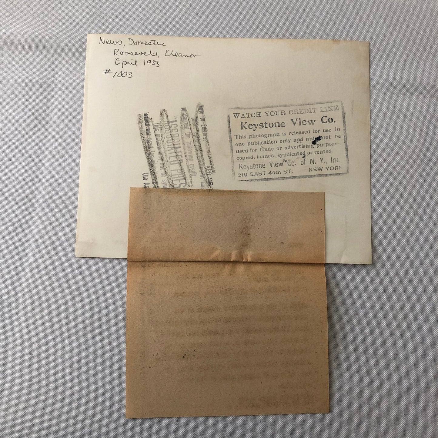 Press Photo Photograph Eleanor Roosevelt First Lady 1933 Congressional Club