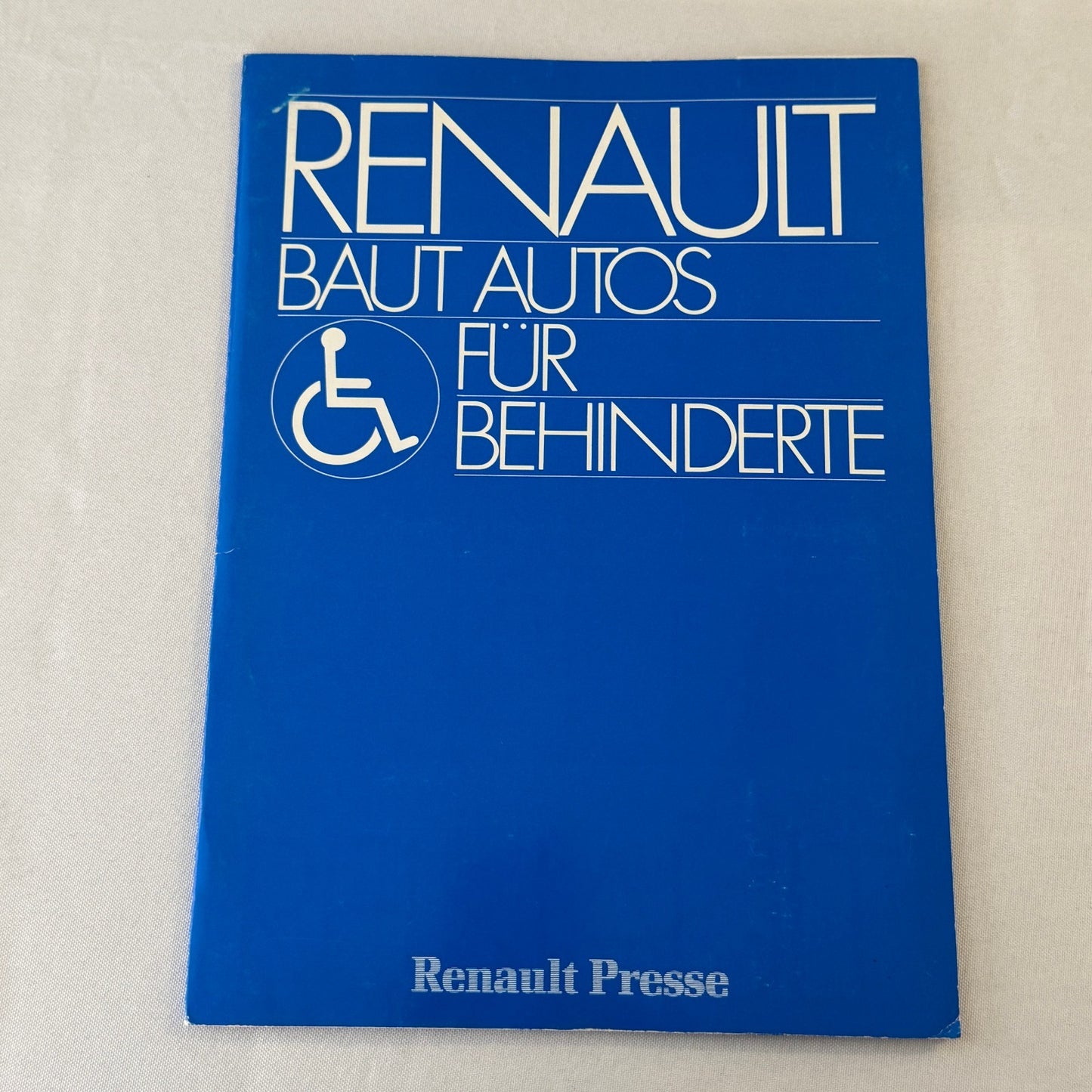 1981 Renault Disabled Driver Car Press Kit Brochure Photos Renault 5 18 Fuego