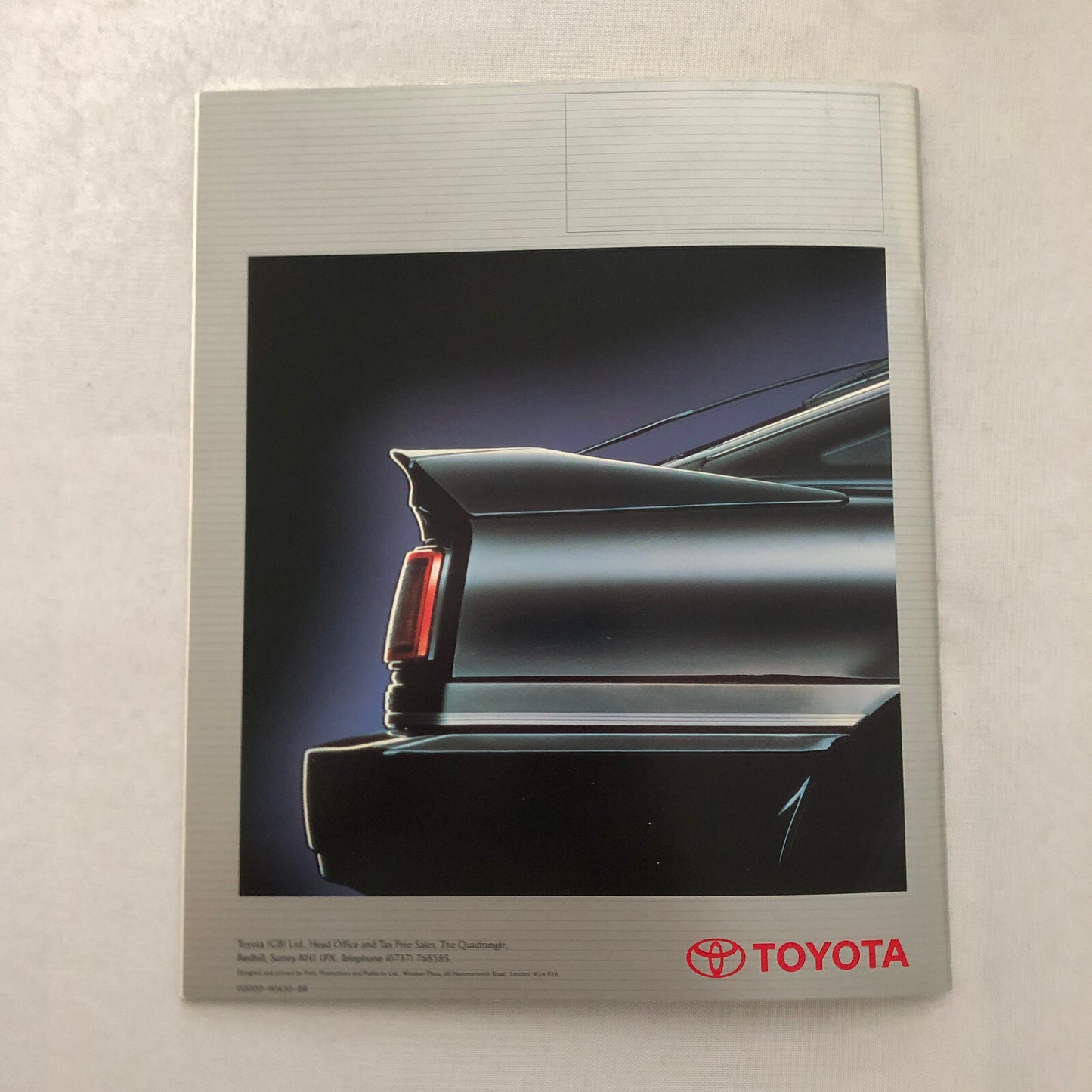 1990 Toyota Sports Car Sales Brochure Catalog Celica Supra MR2 Corolla UK Market
