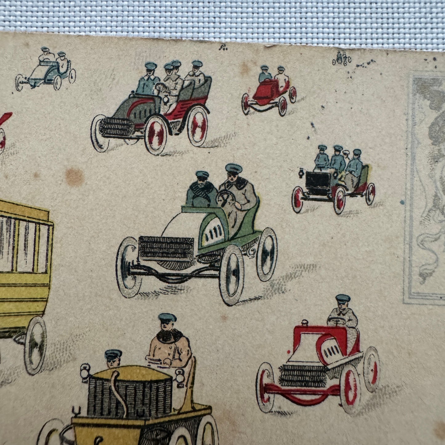 Vintage Car Automobile Postcard Post Card Italy Italian Posted with Stamp