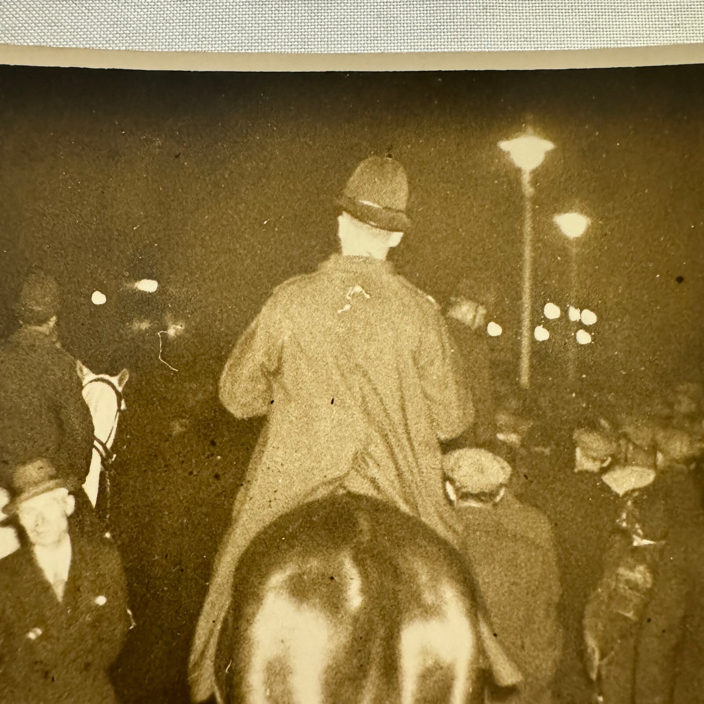 1932 Keystone Press Photo Photograph Mounted Police Clear Hunger Marchers UK