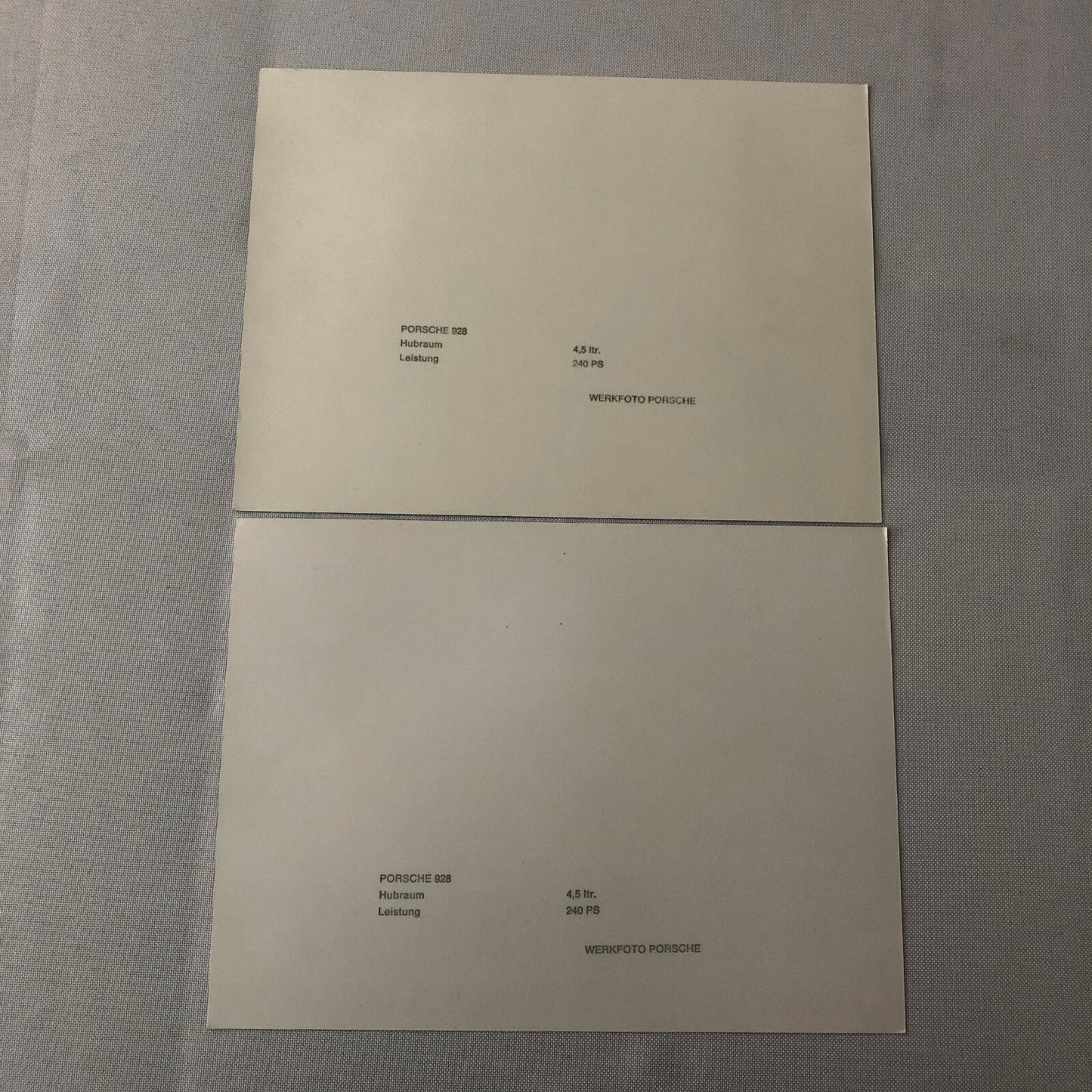 Vintage Porsche 928 Photo Photograph Print Lot of 2