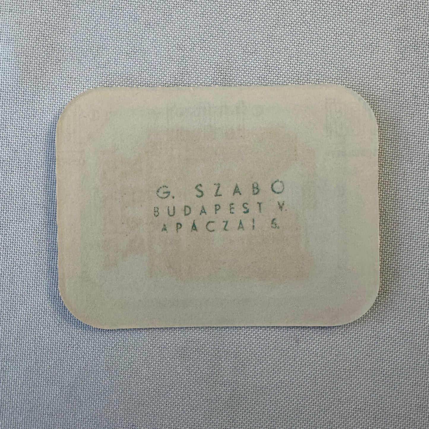 Vintage Hotel Travel Luggage Label Hotel Park Budapest Hungary Hungarian