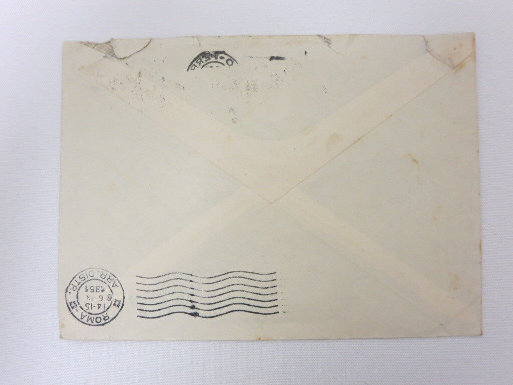 1951 22 Gran Premio D'Italia Autodromo Monza Racing Postage Stamp Envelope