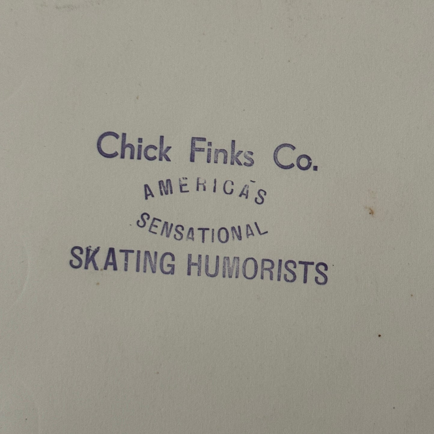 Vintage Circus Rollerskating Roller Skate Act Photo Photograph Chick Finks