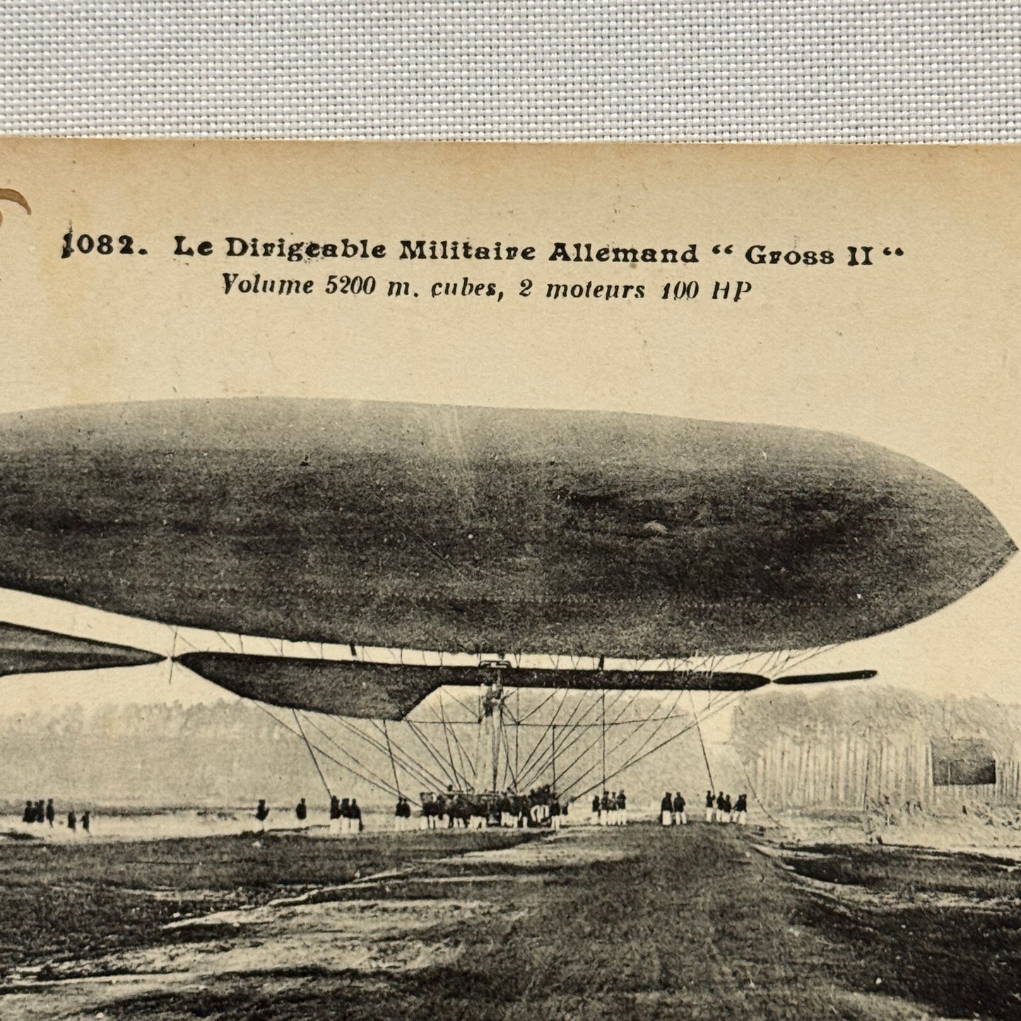 Military Airship Dirigible Aircraft French Postcard Post Card Vintage