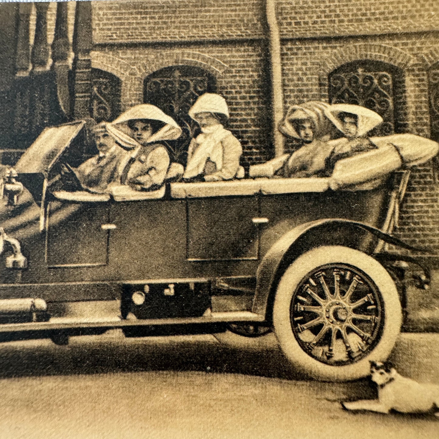 Vintage Postcard Post Card Grand Duke and Princess German Royalty in Automobile