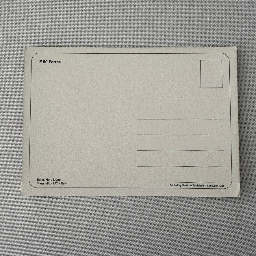 Ferrari F50 Supercar Postcard Post Card
