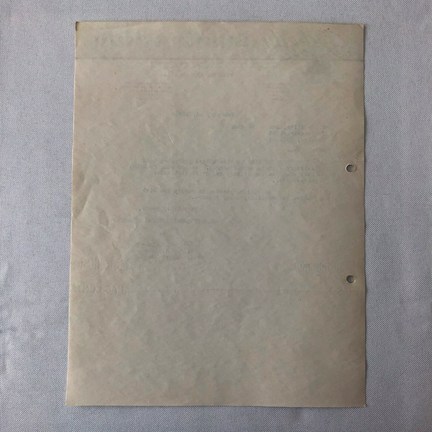 1946 Grizzly Manufacturing Company Letter Letterhead Bear Logo - Brake Lining