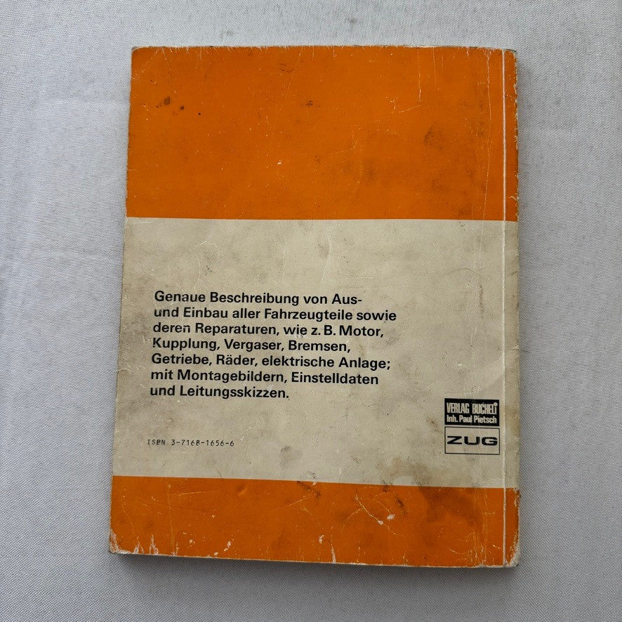 Vintage Yamaha XT550 Motorcycle Bike Repair Manual Book XT 550 GERMAN