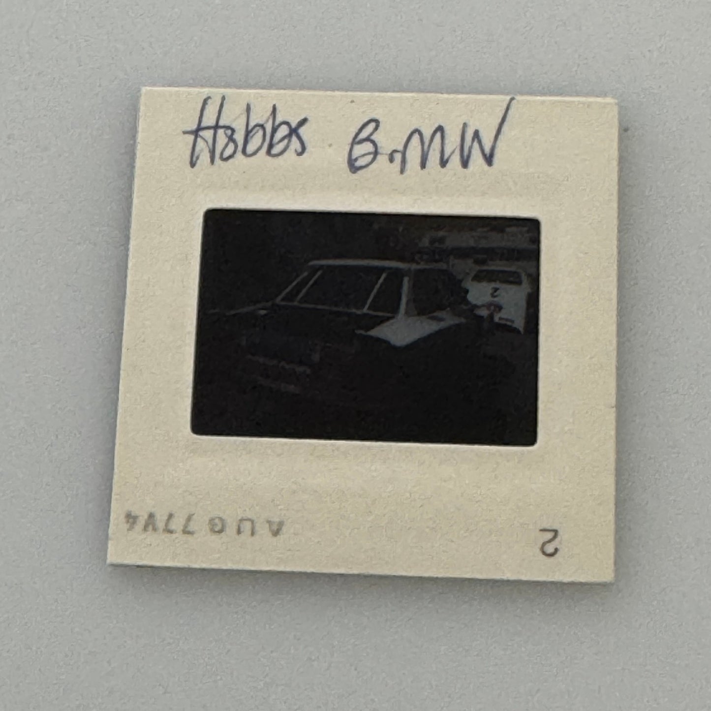 BMW 3.0 CSL David Hobbs Racing Car 35mm Slide Vintage Kodachrome Kodak