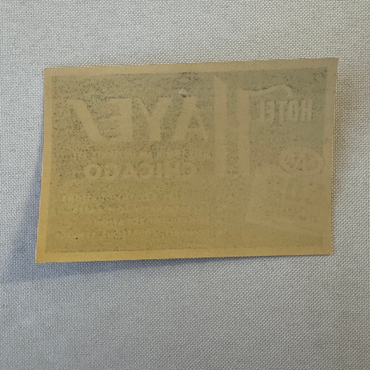 Vintage Hotel Travel Luggage Label Hotel Hayes Chicago Illinois AAA