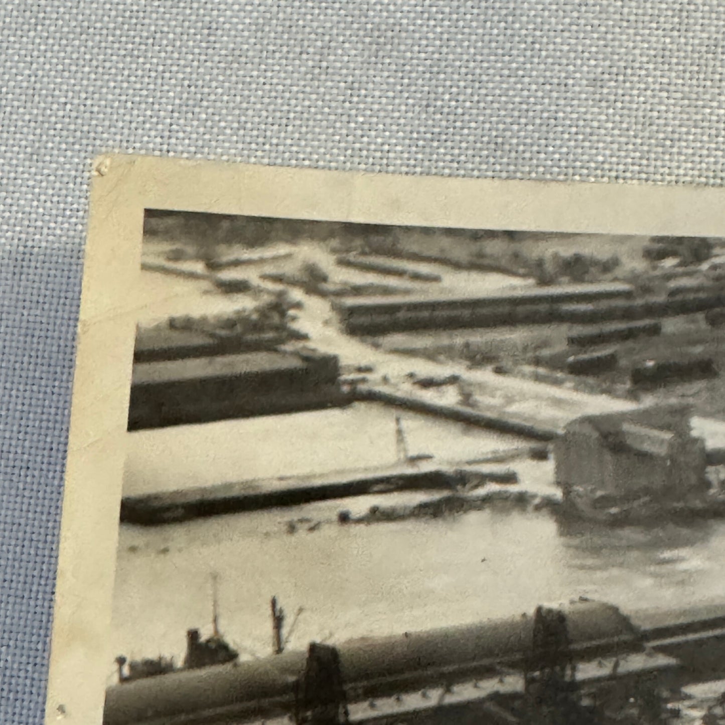 Vintage Ship Boat Photo Photograph Print Queen Elizabeth Ship Halifax Harbour
