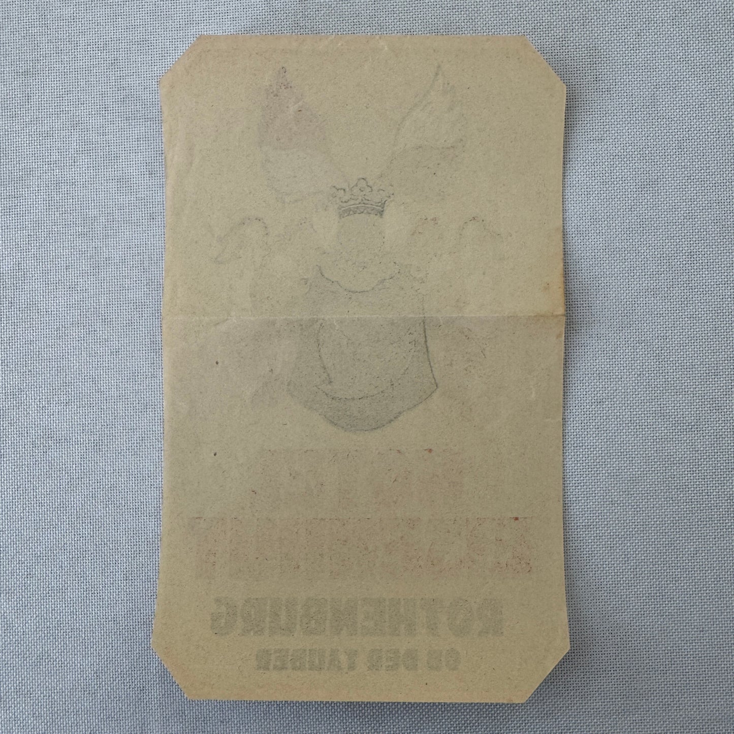Vintage Hotel Travel Luggage Label Hotel Eisenhut Rothenburg Germany German