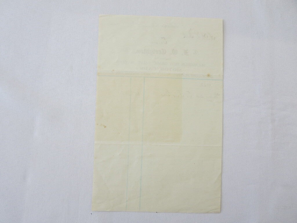 1922 Mclaughlin Motor Car Dealership Invoice Document Letter Form