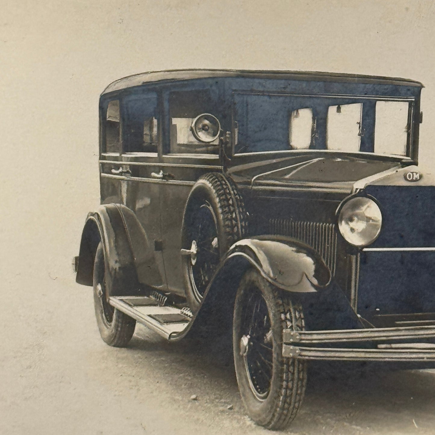 Officine Meccaniche OM Car Automobile Italian Photo Postcard Post Card RPPC