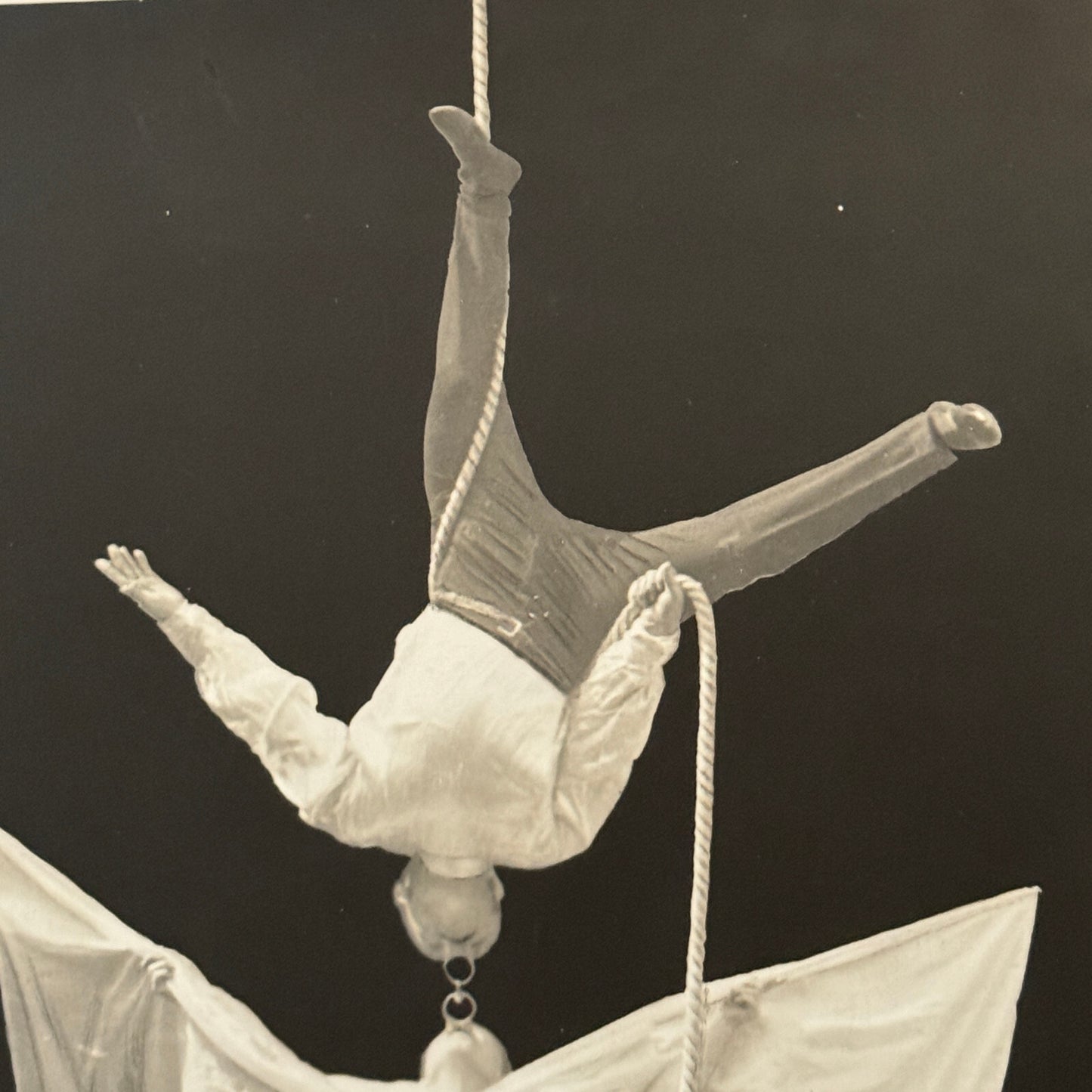 Vintage Circus Acrobat Balancing Act Photo Photograph Beautiful