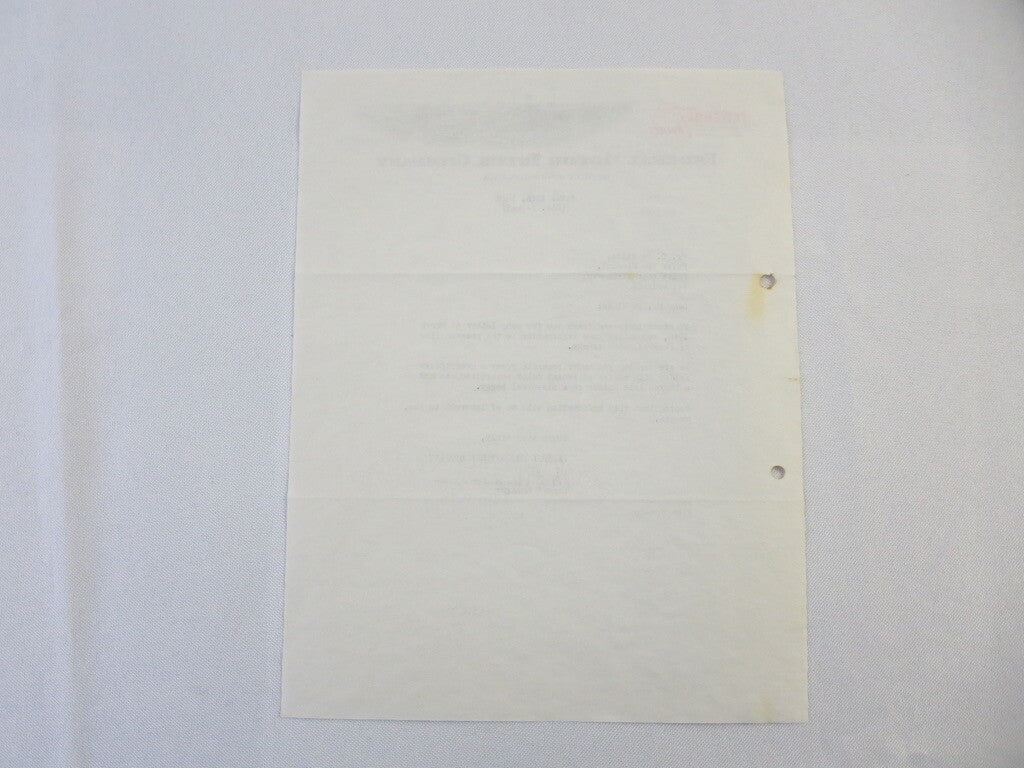 1948 Federal Motor Truck Company Letter Letterhead