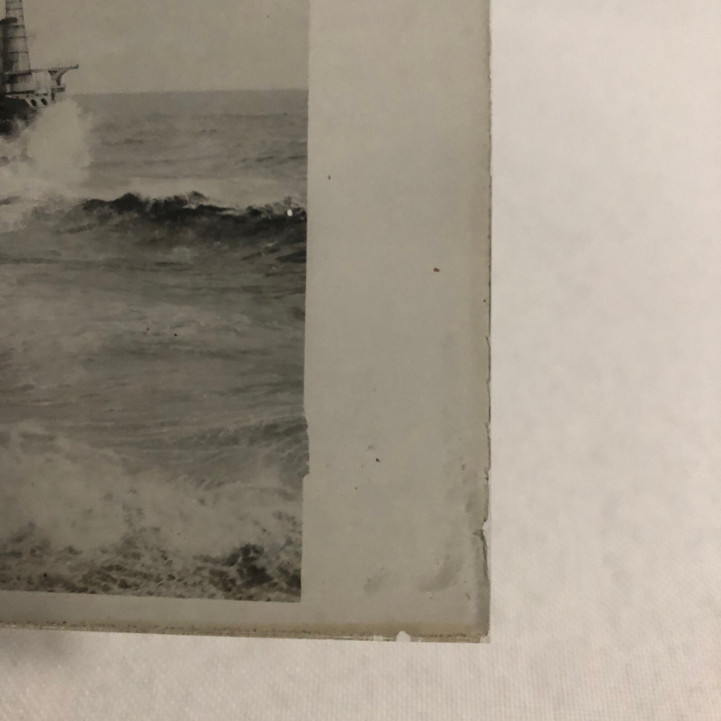 Antique Glass Plate Lantern Slide USS Memphis Navy Ship Boat 1916 Tennessee