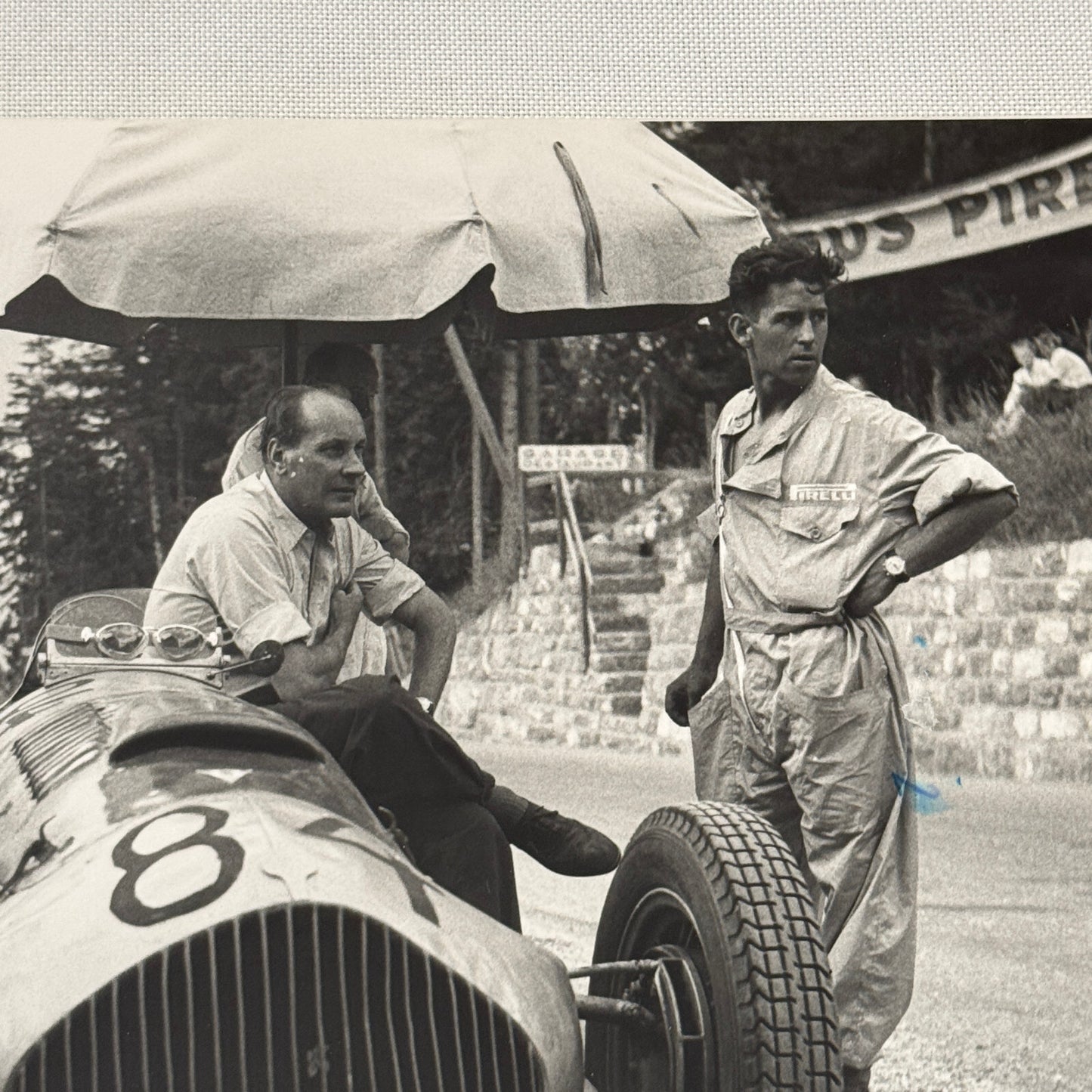 Hans Stuck Racing Car 1950 Race Photo Photograph Vintage Image Modern Print