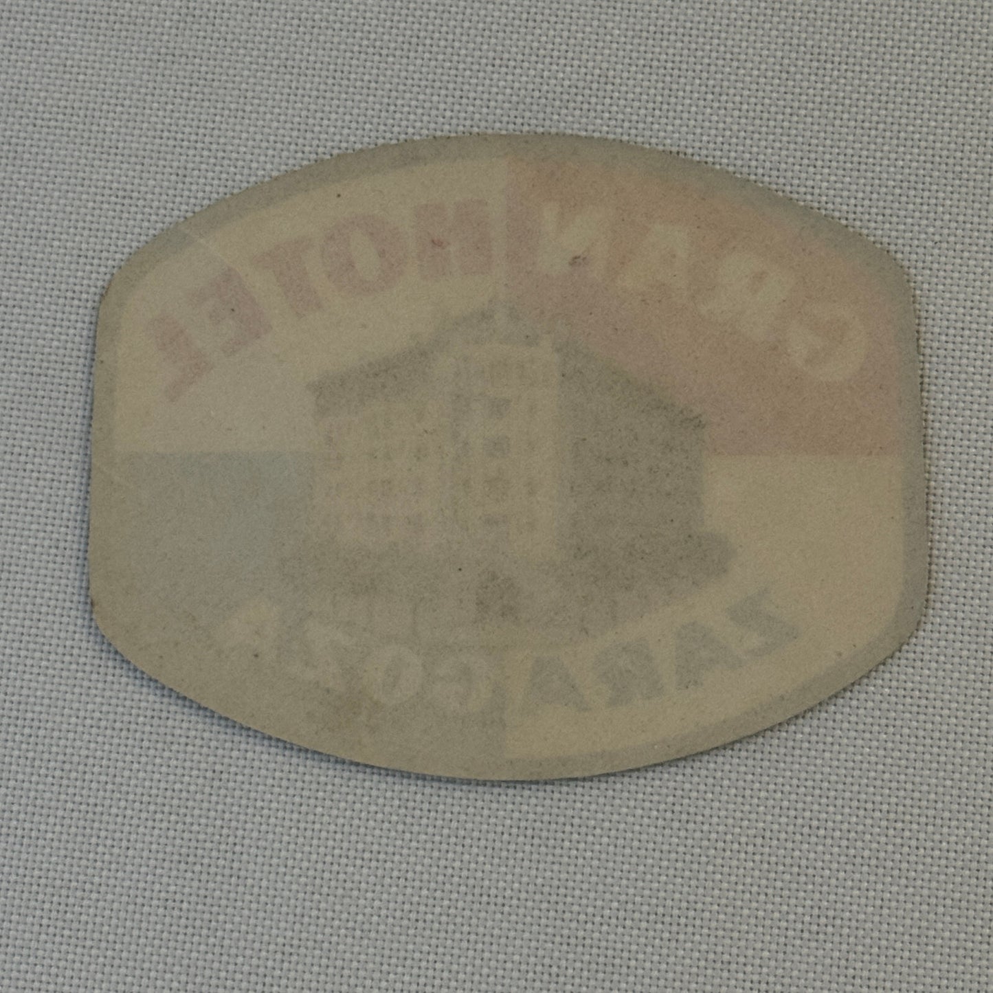 Vintage Hotel Travel Luggage Label Gran Hotel Zaragoza Spain Spanish Espana