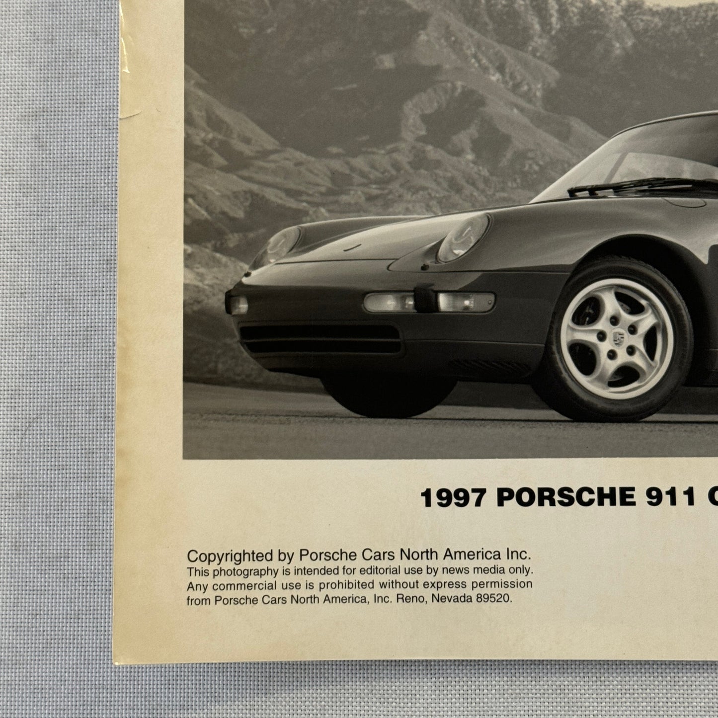 1997 Porsche 911 Carrera Cabriolet 911 Carrera Coupe Factory Press Photo
