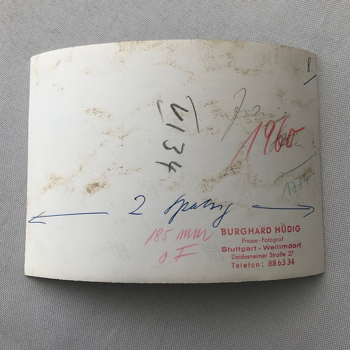 Vintage Solitude Grand Prix Racing Photo Photograph 1960