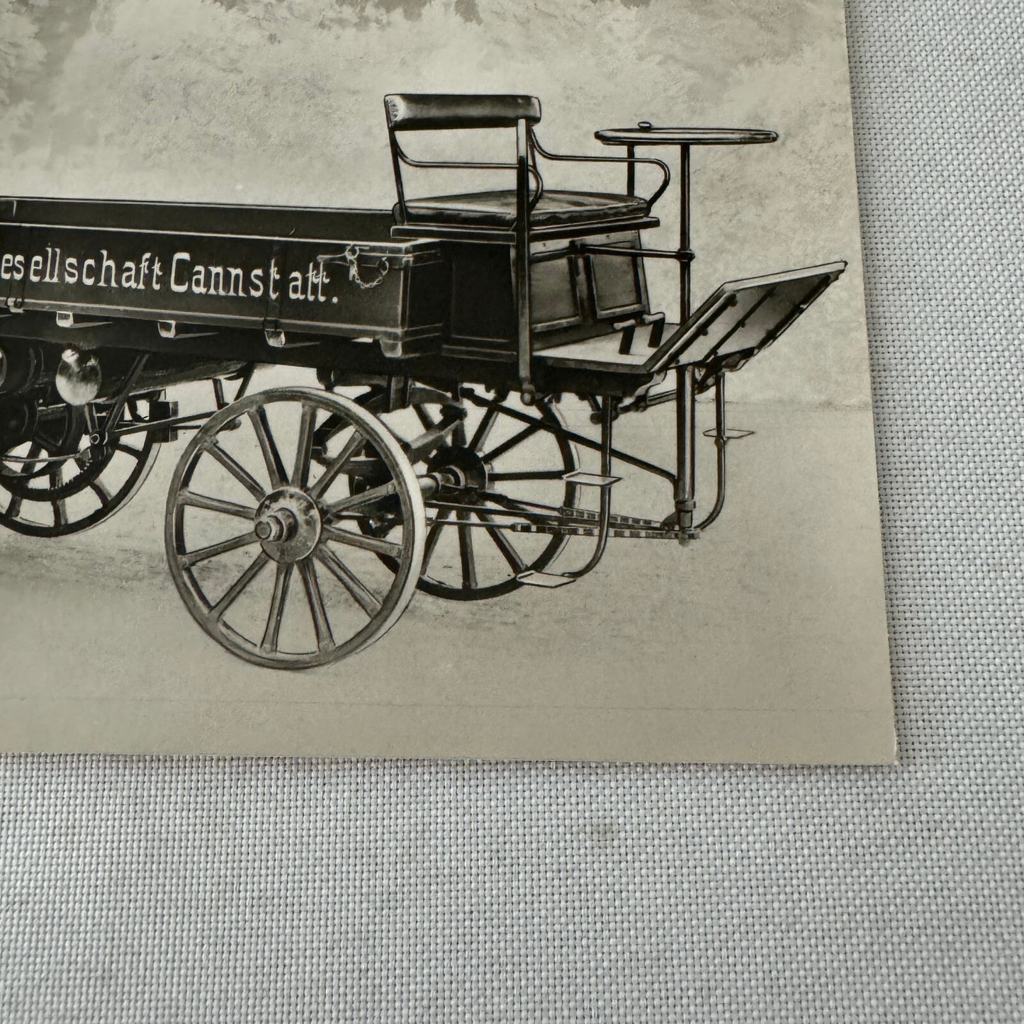 1896 Daimler Truck Mercedes Benz Factory Photo Postcard Post Card