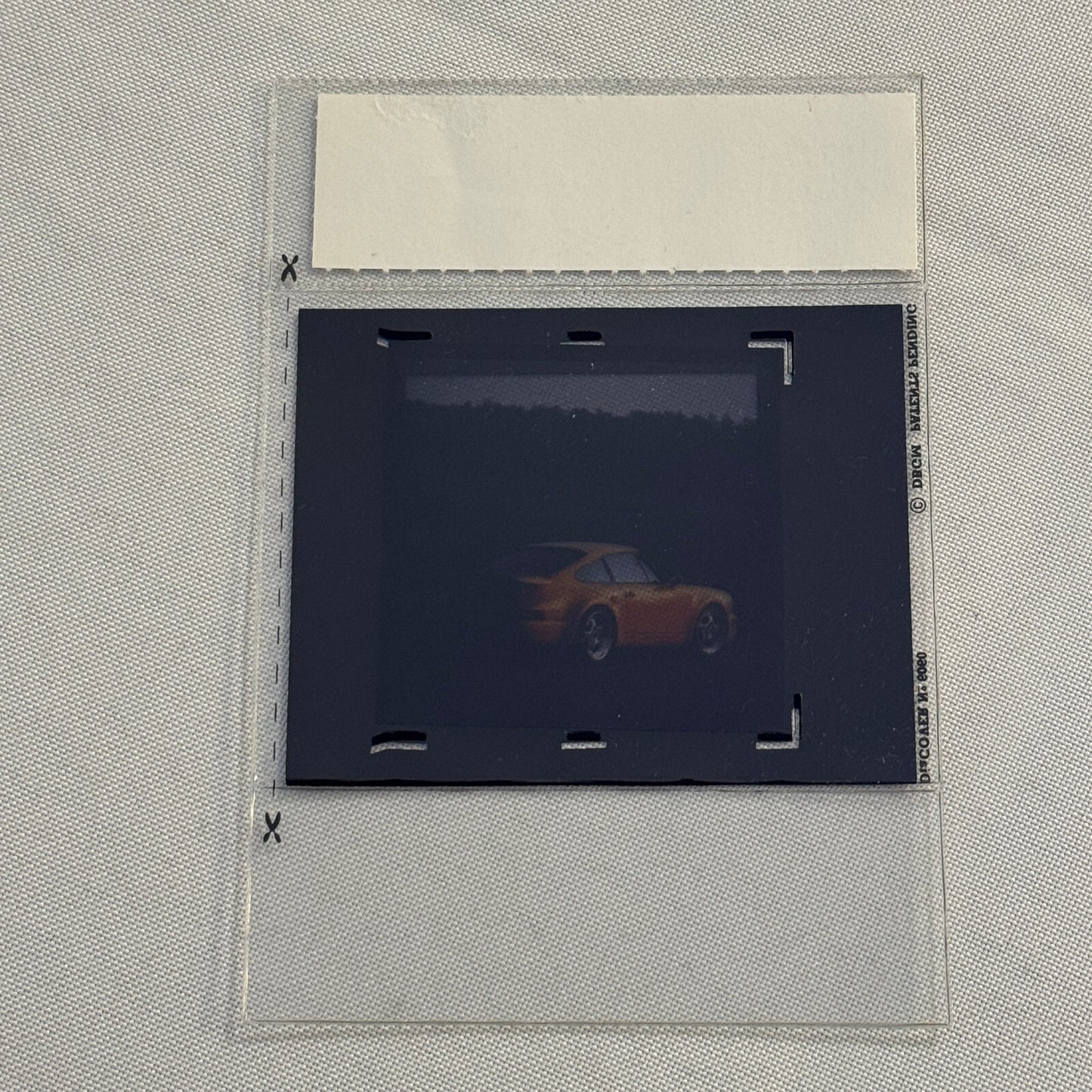 1992 Porsche 911 Turbo S 3.3 Coupe Leichtbau Factory Photo Slide Transparency