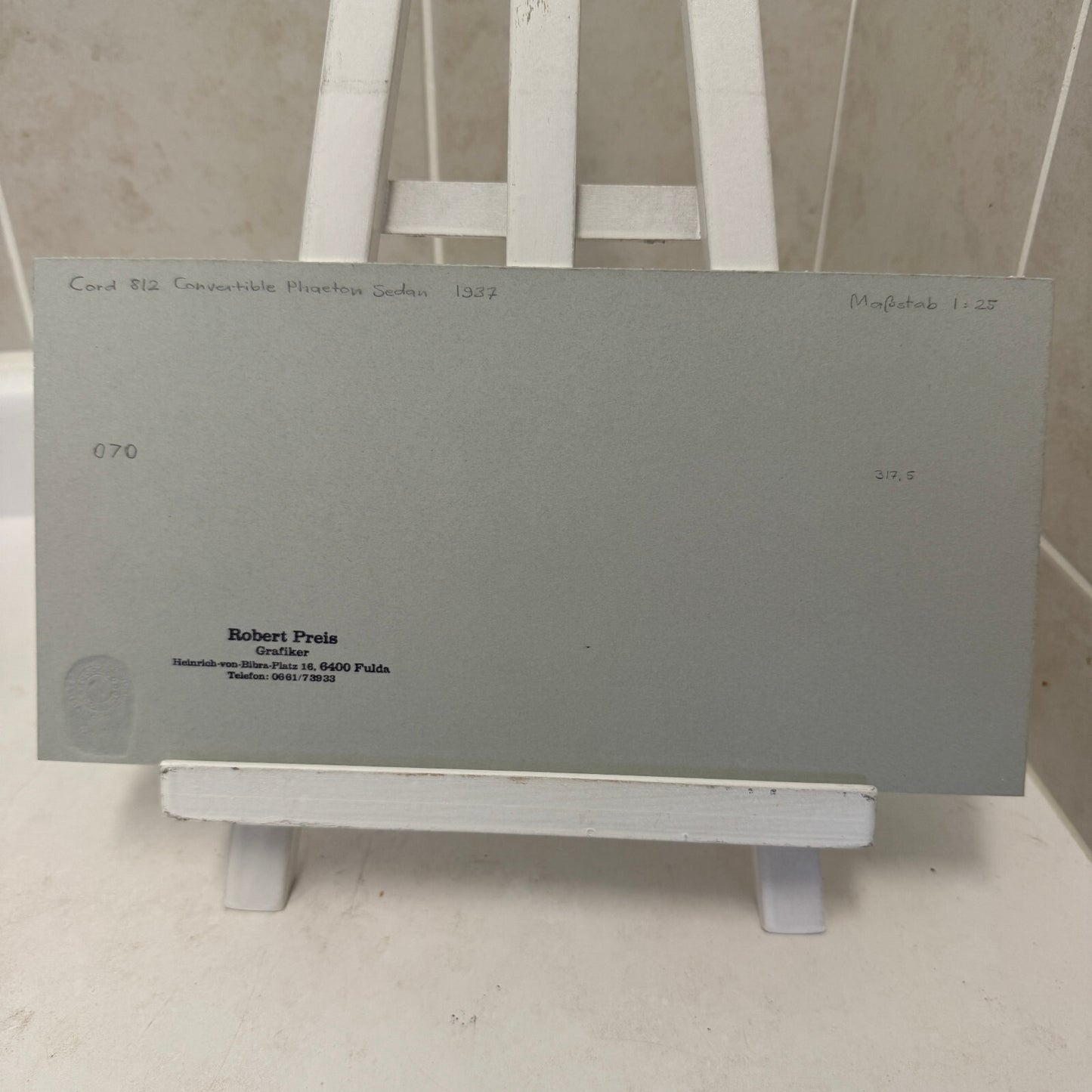 1937 Cord 812 Convertible Phaeton Sedan Car Illustration Art Drawing Hand Drawn