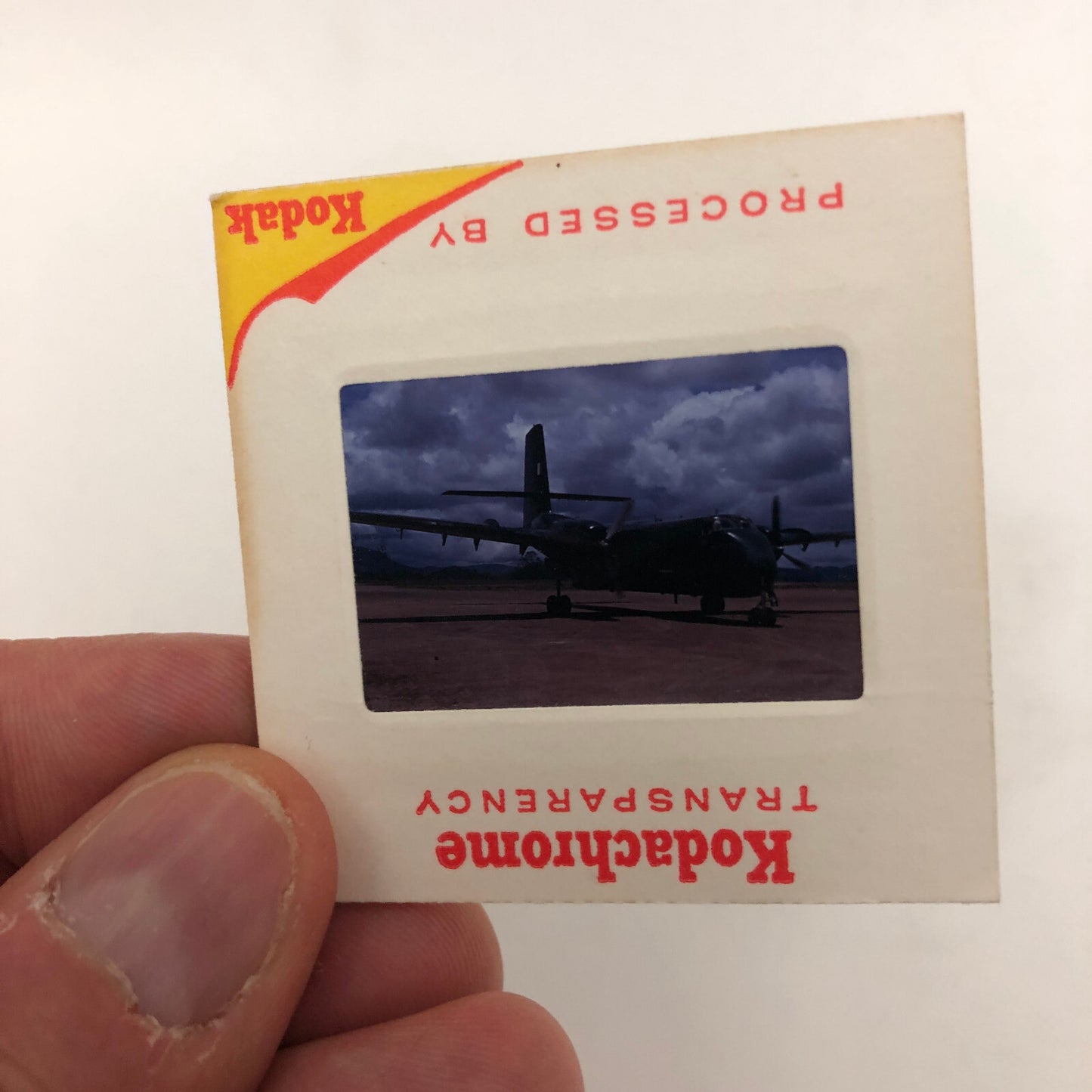 35mm Photo Slide CV-2 Caribou Aircraft 1969 Australia Airplane Vintage