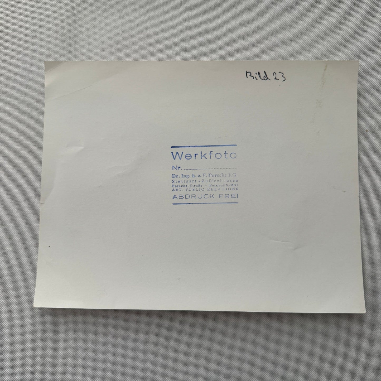Vintage Benz Racing Photo Photograph Print Porsche Werkfoto Stamp Modern Print