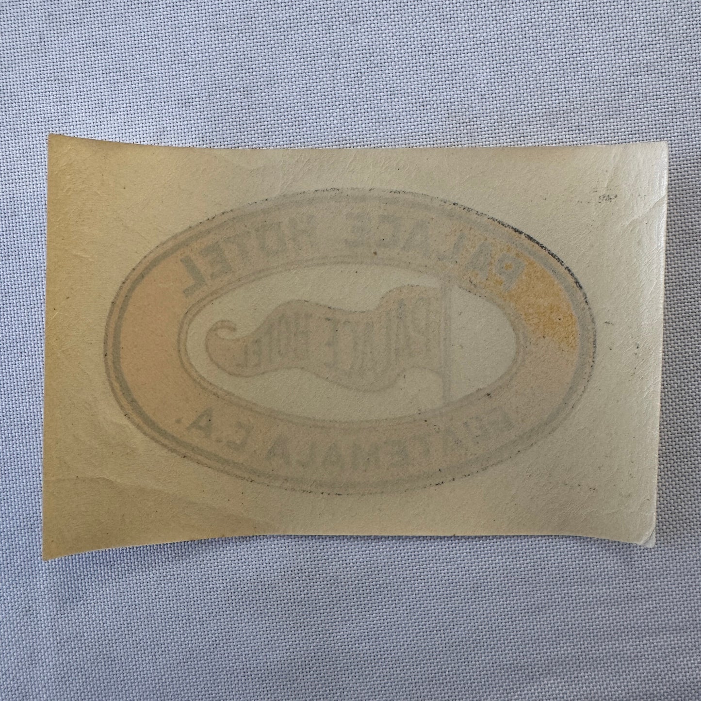 Vintage Hotel Travel Luggage Label Palace Hotel Guatemala CA