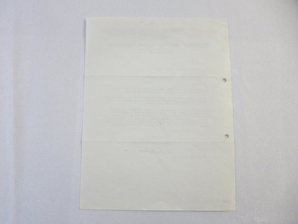1946 Federal Motor Truck Company Letter Letterhead