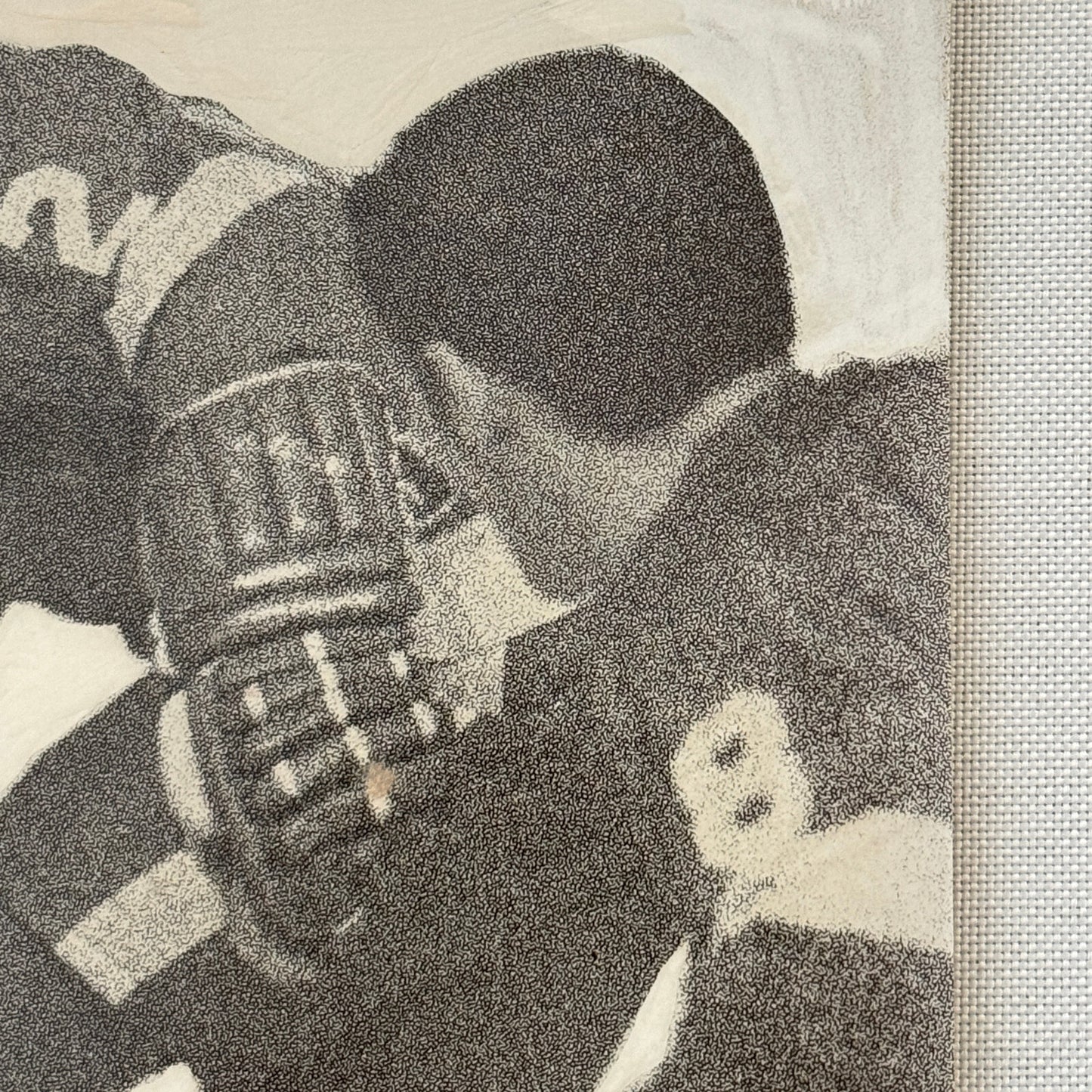 Hockey Player Photo Photograph Vintage Unidentified Detroit Red Wings Mockup