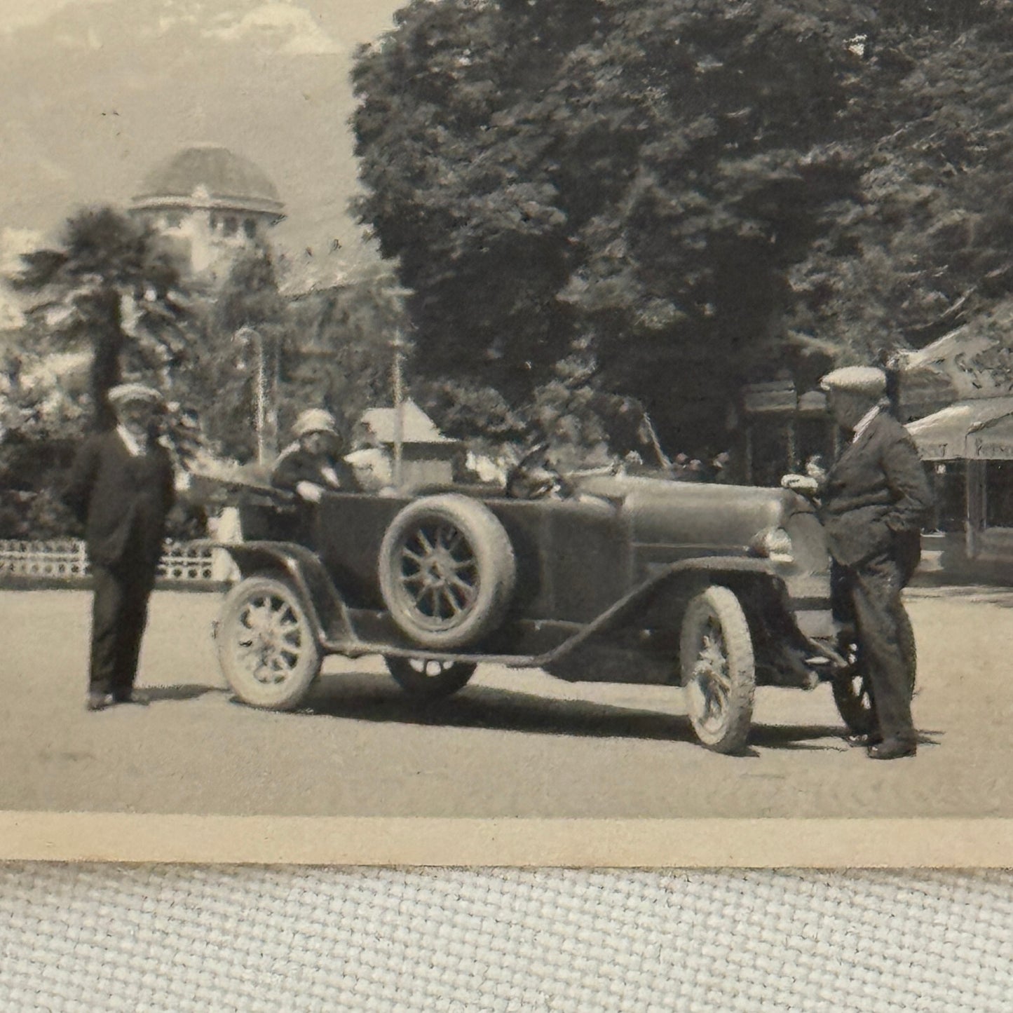 Vintage Photo Photograph Print Early Car Automobile People Lot 2x