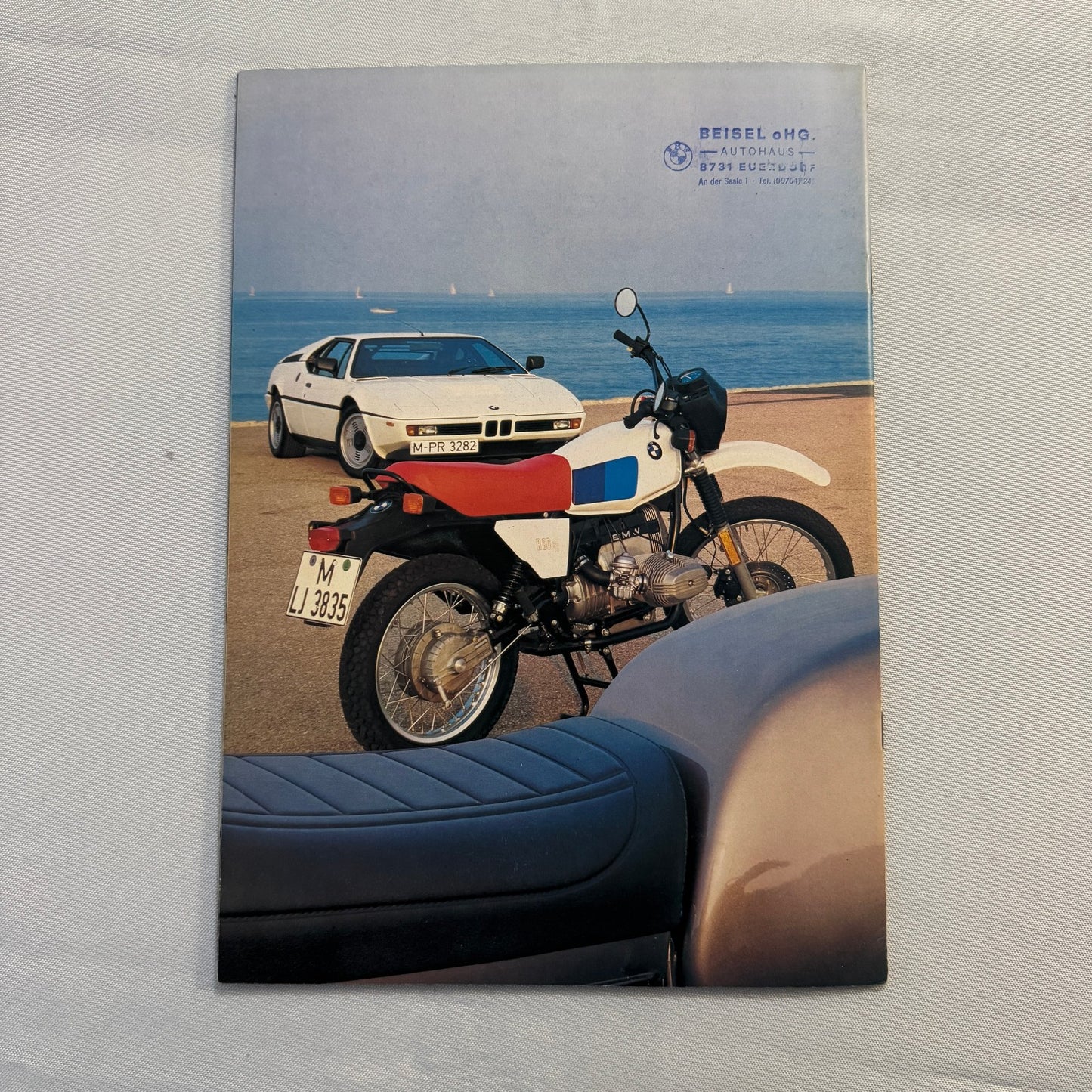 1981 BMW Motorcycle Sales Brochure Catalog R100 CS RT R80 R65 R45 GERMAN