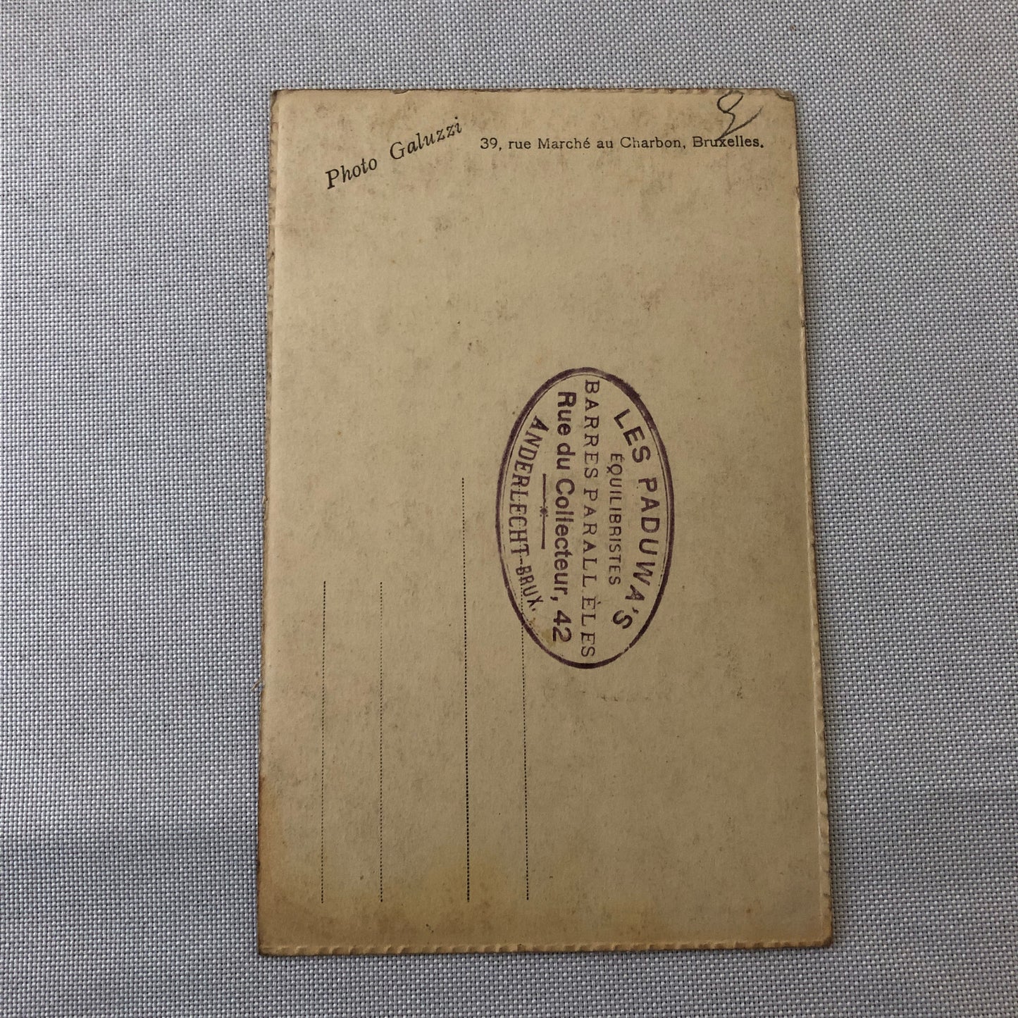 Circus Balancing Act Equilibrist Performer Photo Photograph Vintage