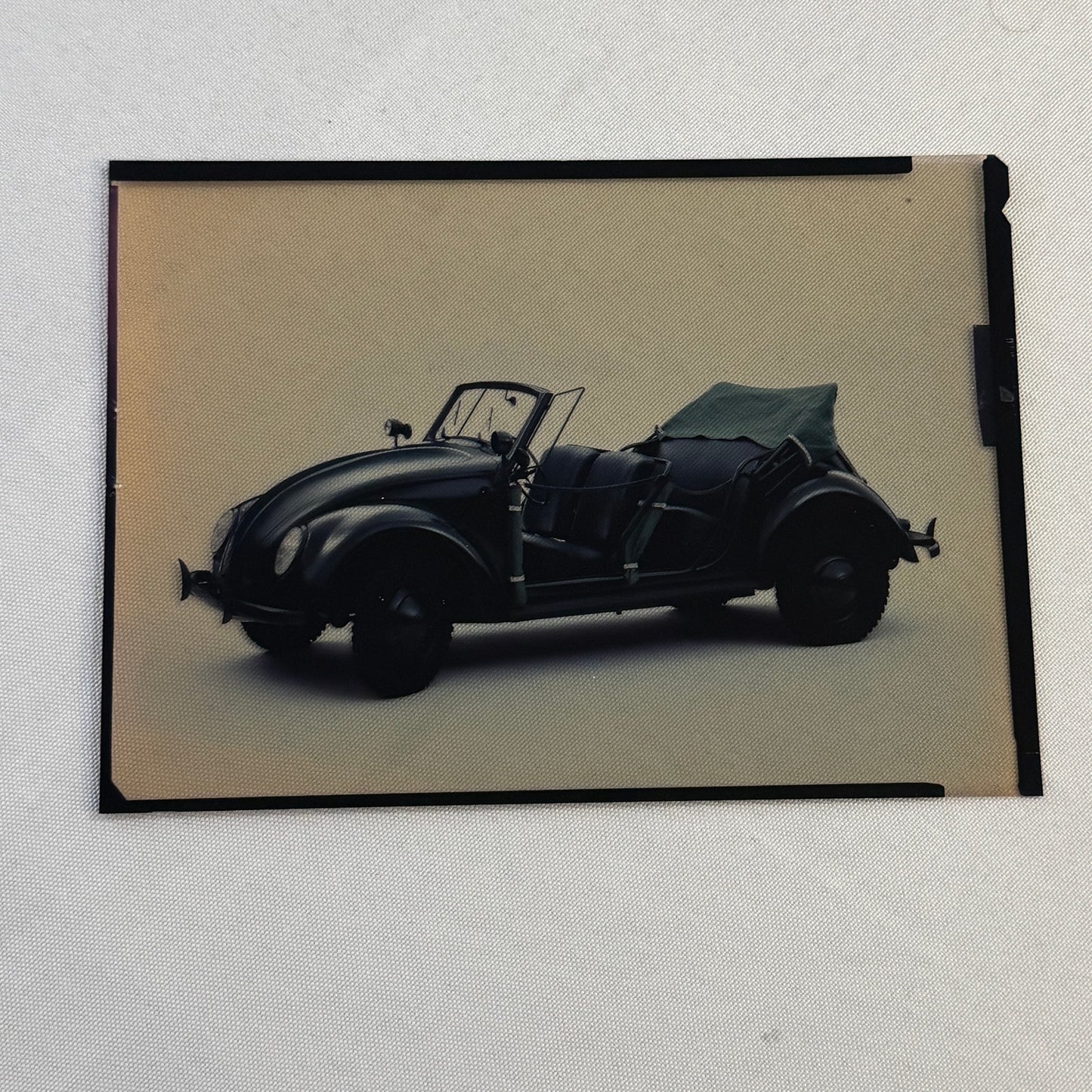 Vintage Volkswagen VW Beetle Convertible Bug Film Transparency Photo