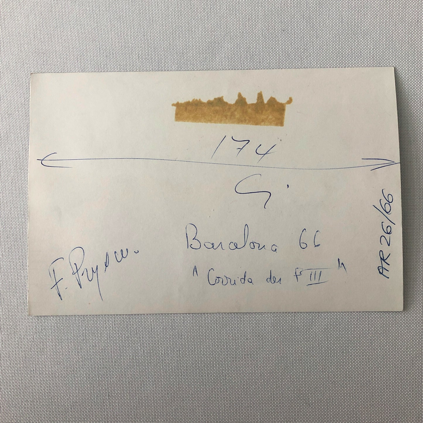 1966 Barcelona Formula III Car Racing Photo Photograph - Fans Watching Race